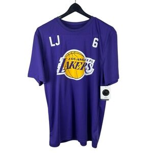 Mens Y2K Brand New Los Angeles Lakers LeBron James Dri Fit Shirt Size L